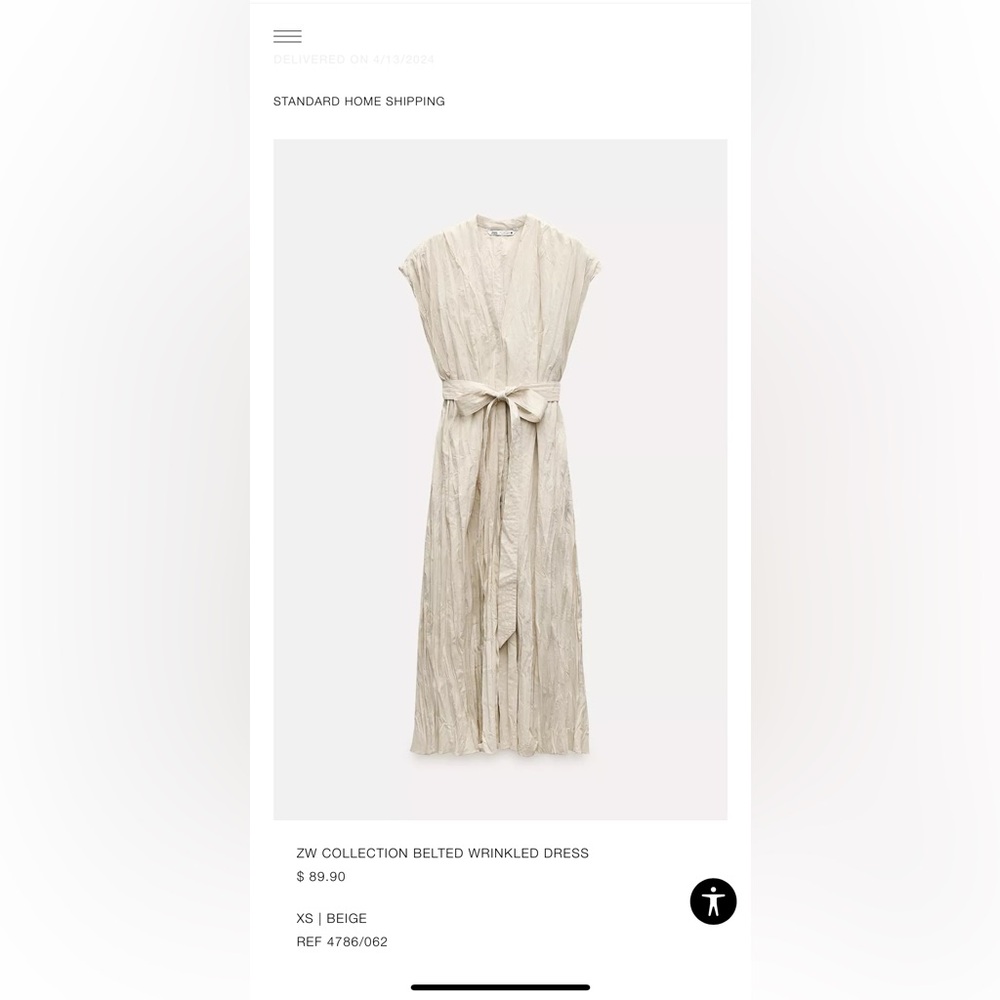 Zara Crinkle Dress